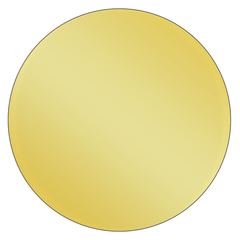 Round - Metallic Gold Vinyl - Printed Labels & Stickers