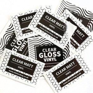Clear Waterproof <br>Labels Printed Stickers
