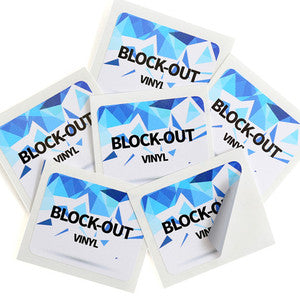 Block Out <br> Labels Printed Stickers