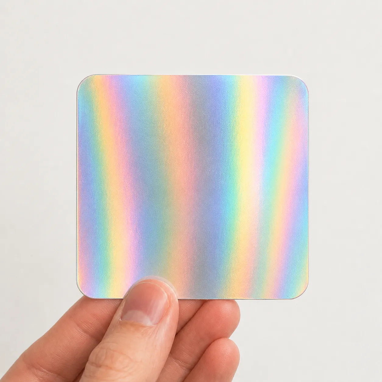 Rainbow holographic vinyl