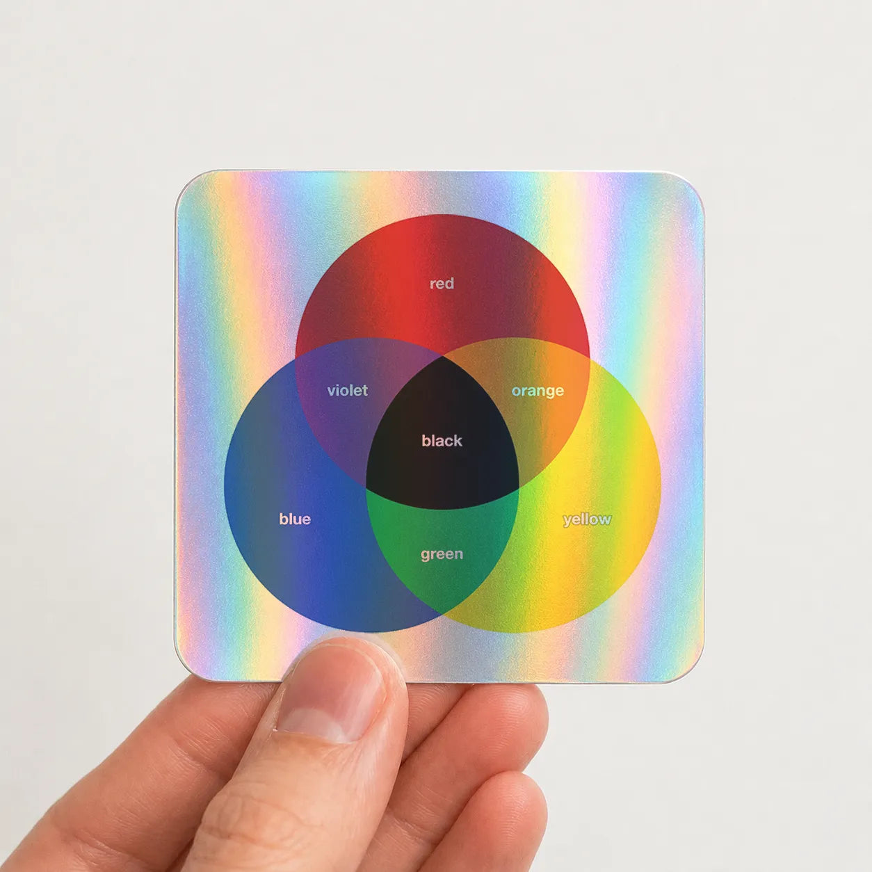 Rainbow holographic vinyl