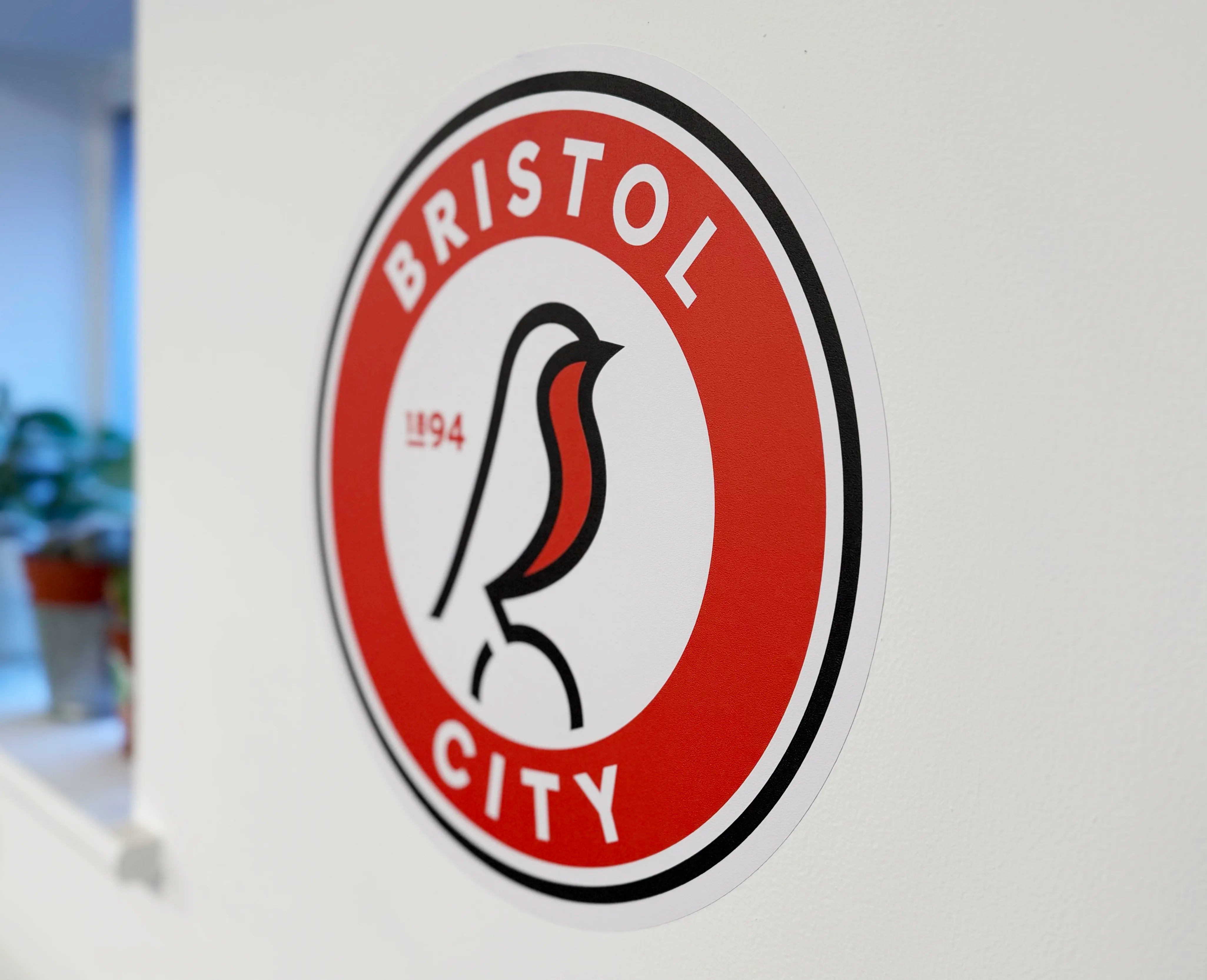 Indoor wall decal detail